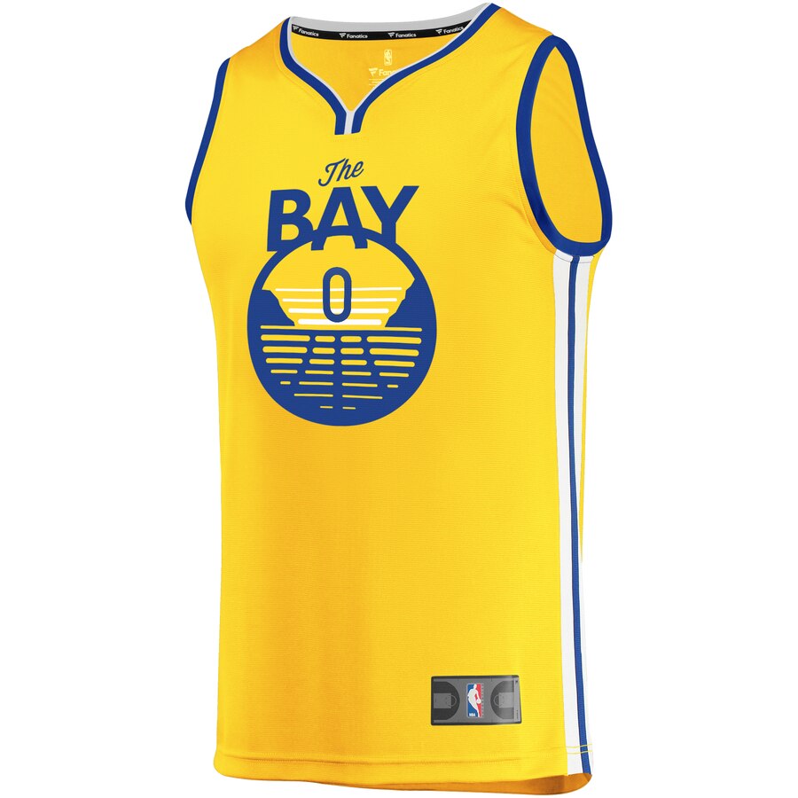 Alternative view of D'angelo Russell Golden State Warriors Fanatics Branded Youth Fast Break Replica Jersey Statement Edition - Gold