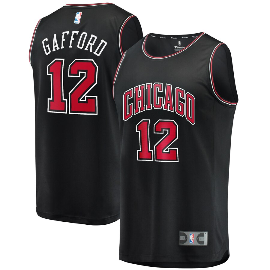 Daniel Gafford Chicago Bulls Fanatics Branded Youth Fast Break Replica Jersey Black - Statement Edition