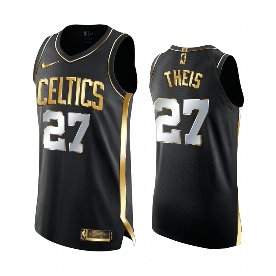 Daniel Theis Boston Celtics Black Golden 2020-21 Jersey Limited Edition