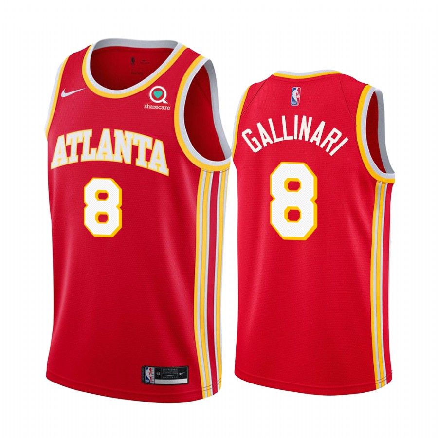 Danilo Gallinari Atlanta Hawks 2020-21 Red Icon Jersey 2020 Trade