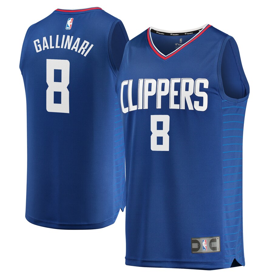 Danilo Gallinari La Clippers Fanatics Branded Youth Fast Break Replica Jersey Blue - Icon Edition