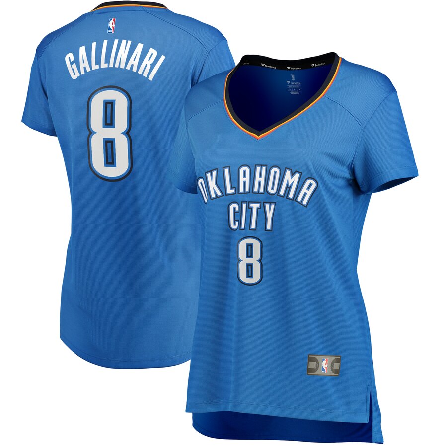 Danilo Gallinari Oklahoma City Thunder Fanatics Branded Women's Fast Break Player Jersey - Icon Edition - Blue