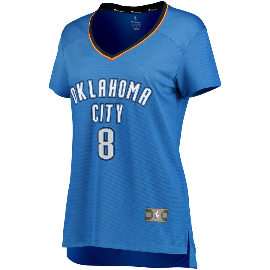 Alternative view of Danilo Gallinari Oklahoma City Thunder Fanatics Branded Women's Fast Break Player Jersey - Icon Edition - Blue