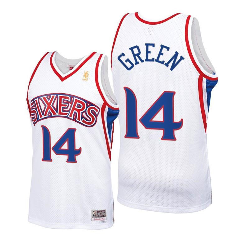 Danny Green Philadelphia 76ers White Throwback 90s Jersey HWC Swingman - Men Jersey - JS200 