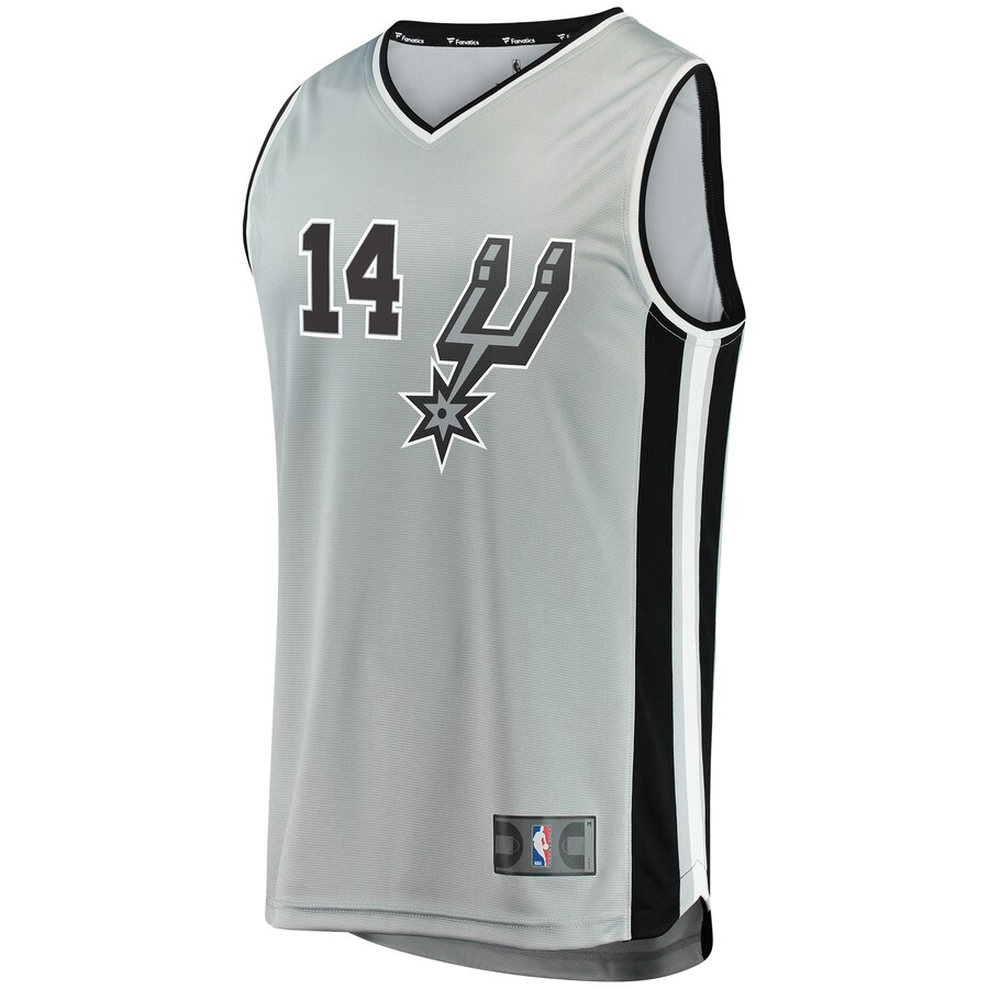 Alternative view of Danny Green San Antonio Spurs Fanatics Branded Youth Fast Break Replica Jersey Silver - Statement Edition