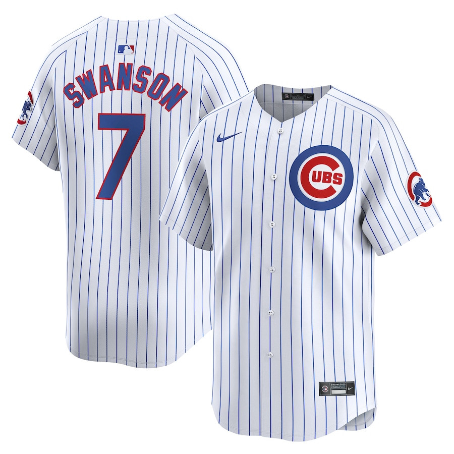 Dansby Swanson 7 Chicago Cubs Home Limited YOUTH Jersey - White
