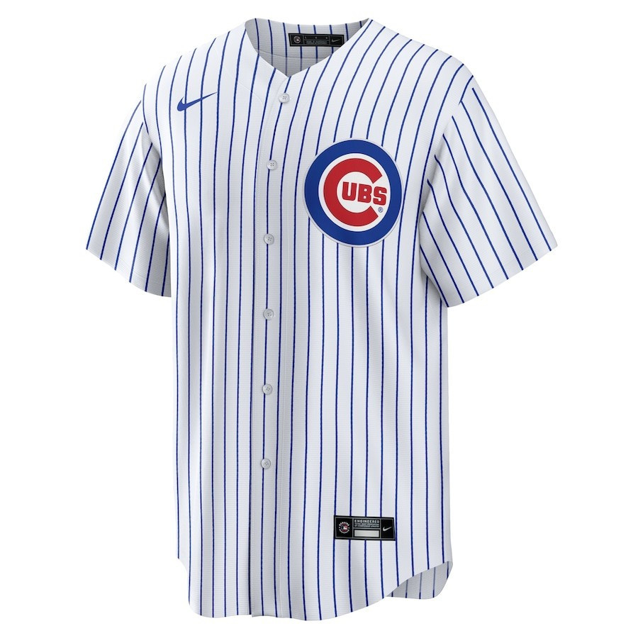 Alternative view of Dansby Swanson 7 Chicago Cubs Home Player Men Jersey - White/Royal