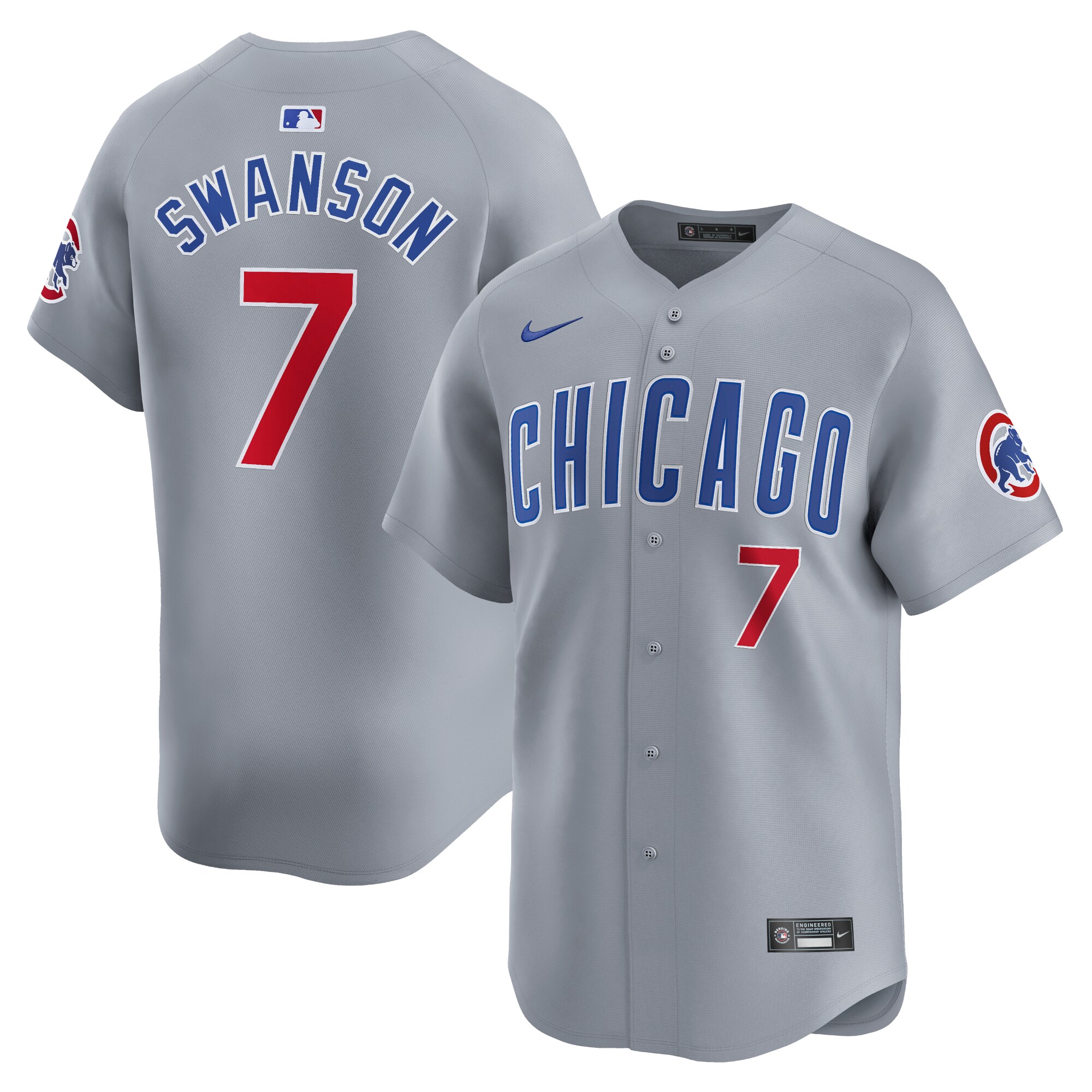 Dansby Swanson Chicago Cubs Road Limited Player JerseyÃƒâ€šÃ‚Â ÃƒÂ¢Ã¢â€šÂ¬Ã¢â‚¬Å“ Gray