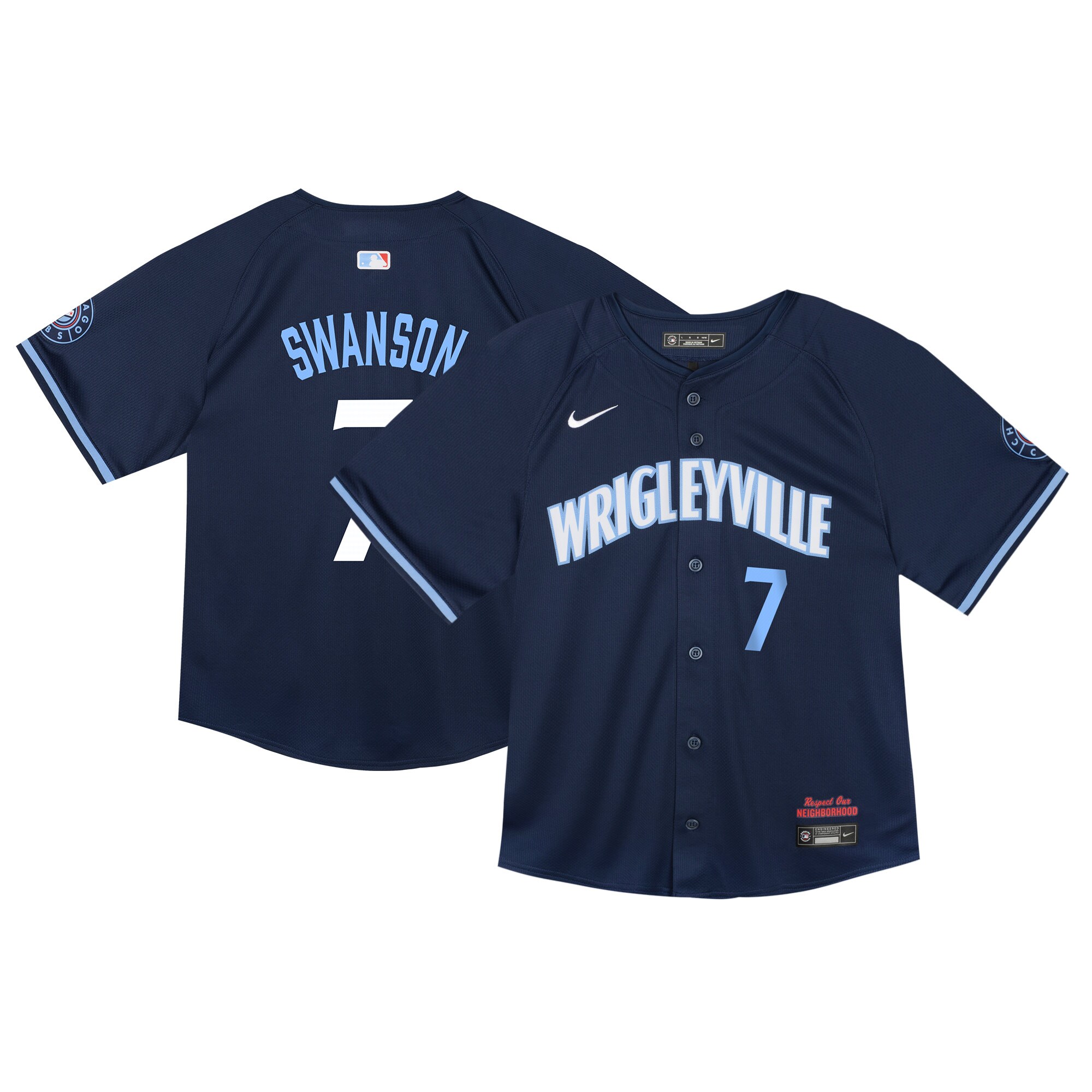 Dansby Swanson Chicago Cubs Toddler City Connect Limited Player Jersey - Navy