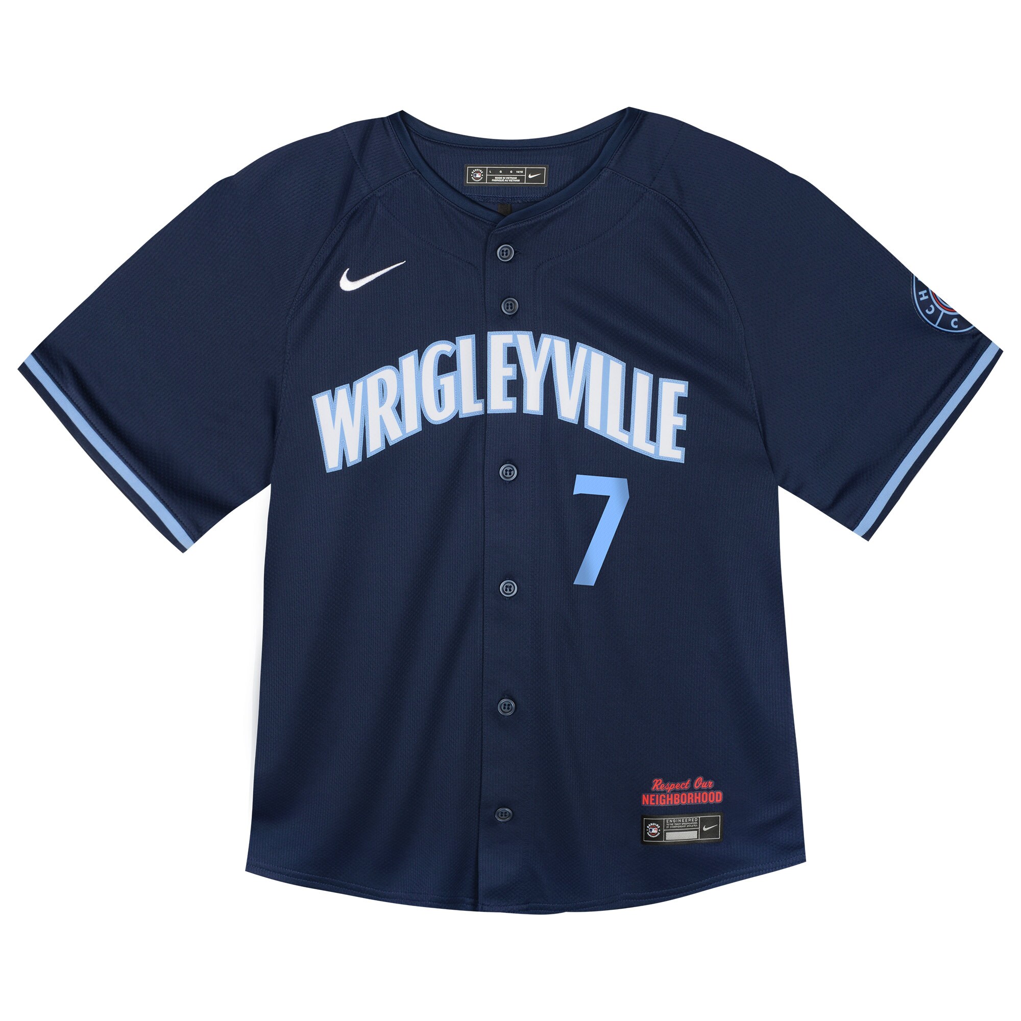 Alternative view of Dansby Swanson Chicago Cubs Toddler City Connect Limited Player Jersey - Navy