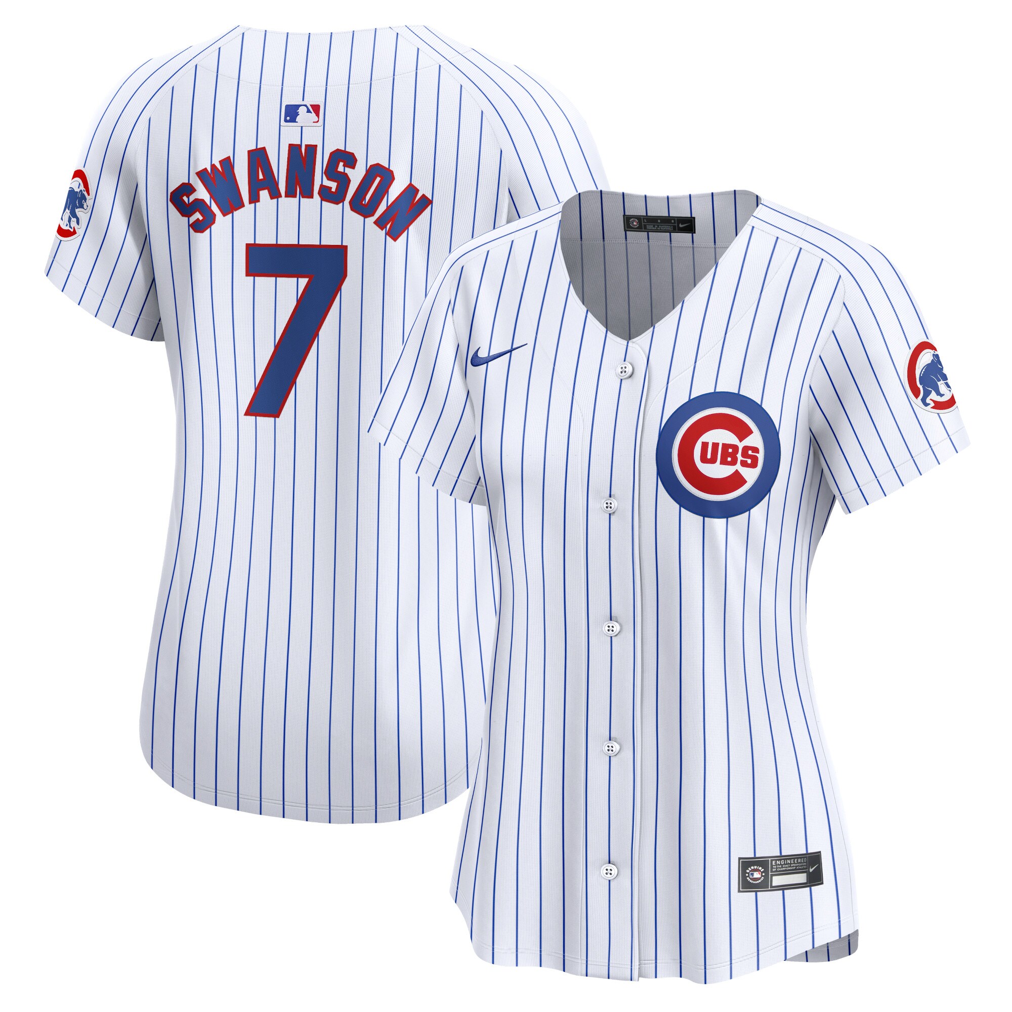 Dansby Swanson Chicago Cubs Women's Home Limited Player Jersey - White