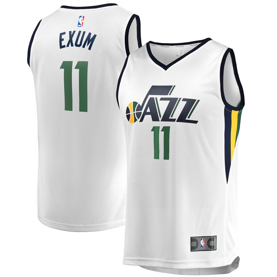 Dante Exum Utah Jazz Fanatics Branded Fast Break Player Jersey – Association Edition – White