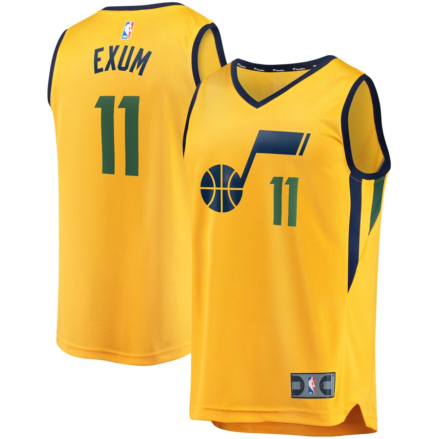 Dante Exum Utah Jazz Fanatics Branded Fast Break Replica Player Jersey Gold - Statement Edition