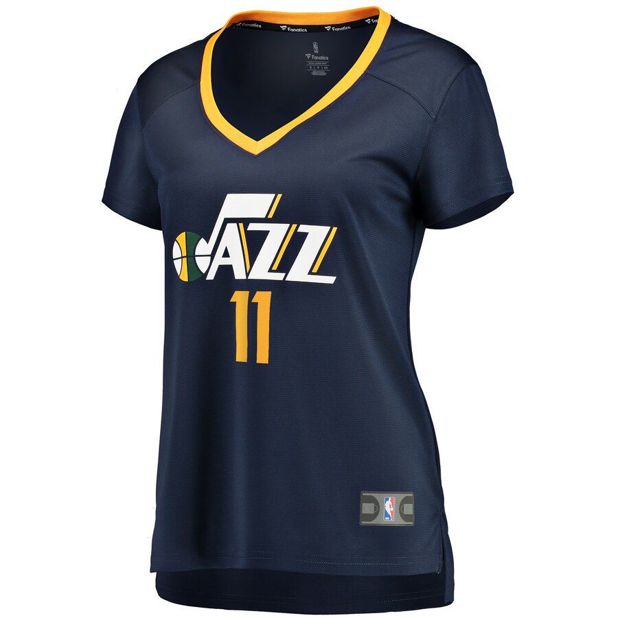 Alternative view of Dante Exum Utah Jazz Fanatics Branded Women's Fast Break Player Jersey - Icon Edition - Navy