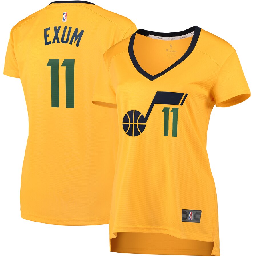 Dante Exum Utah Jazz Fanatics Branded Women's Fast Break Player Jersey - Statement Edition - Gold