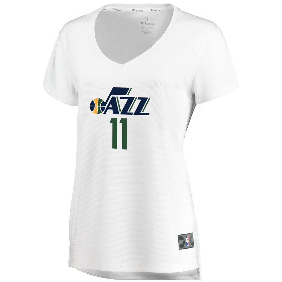 Alternative view of Dante Exum Utah Jazz Fanatics Branded Women's Fast Break Replica Jersey White - Association Edition