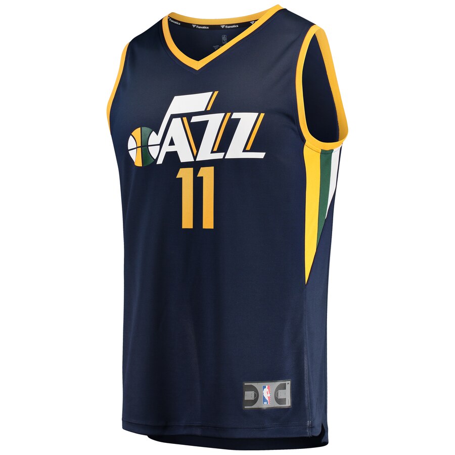 Alternative view of Dante Exum Utah Jazz Fanatics Branded Youth Fast Break Player Jersey - Icon Edition - Navy