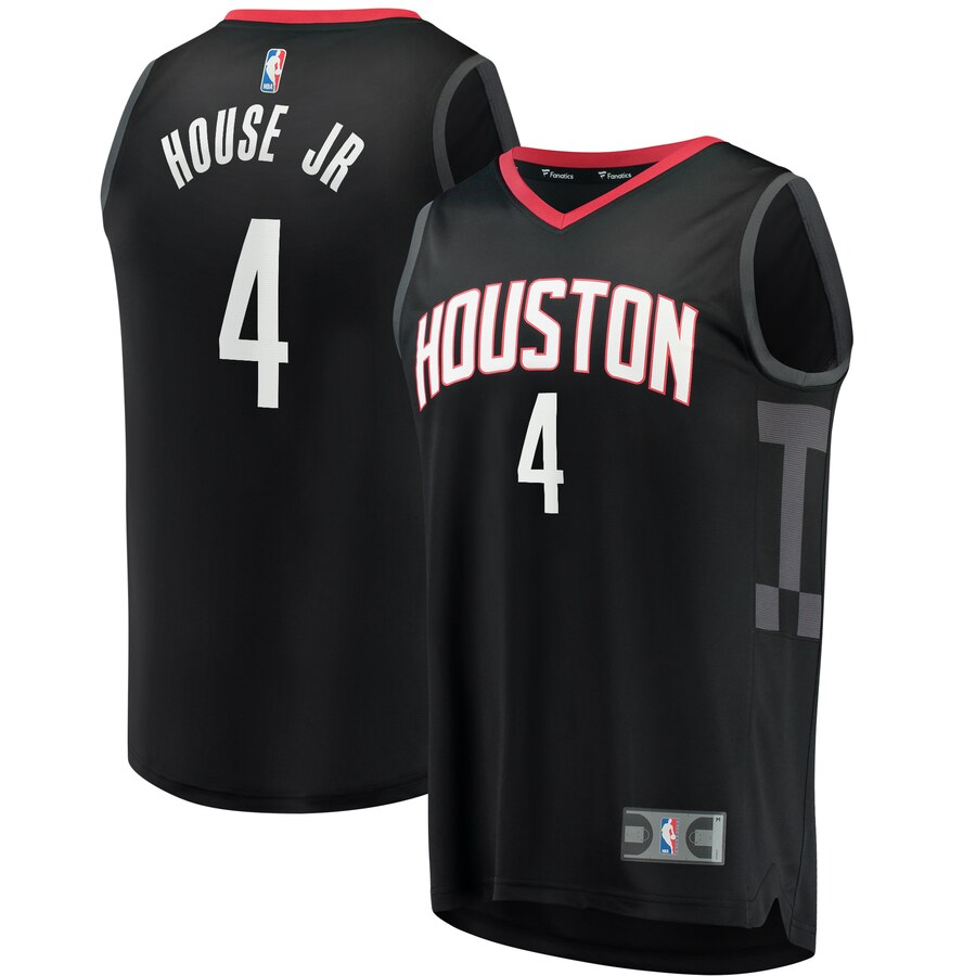 Danuel House Jr. Houston Rockets Fanatics Branded Fast Break Player Replica Jersey - Statement Edition - Black