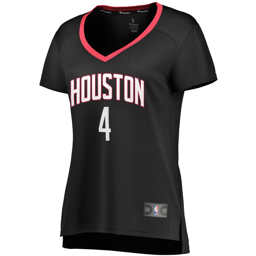Alternative view of Danuel House Jr. Houston Rockets Fanatics Branded Women's Fast Break Player Replica Jersey - Statement Edition - Black