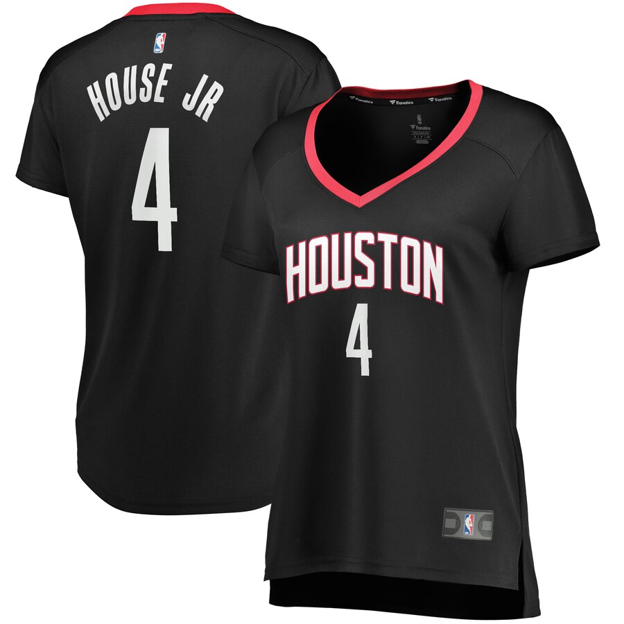 Danuel House Jr. Houston Rockets Fanatics Branded Women's Fast Break Player Replica Jersey - Statement Edition - Black