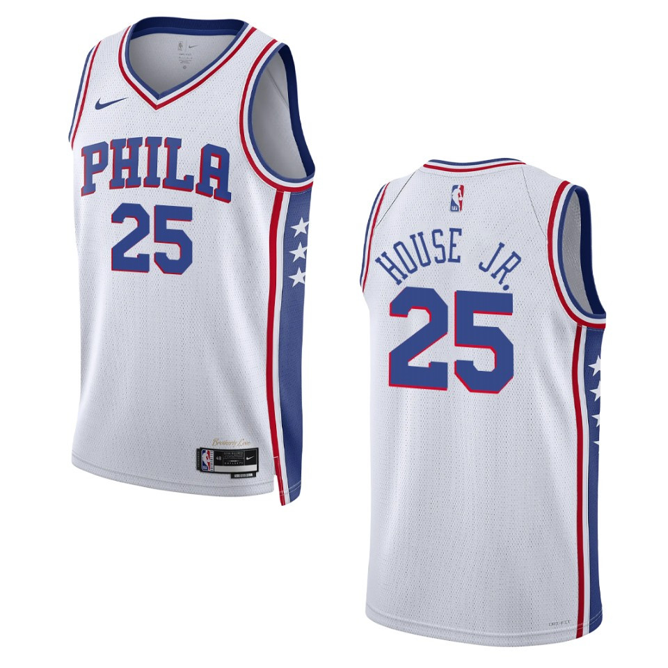 Danuel House White Association Edition 2022-23 Philadelphia 76ers Swingman Jersey