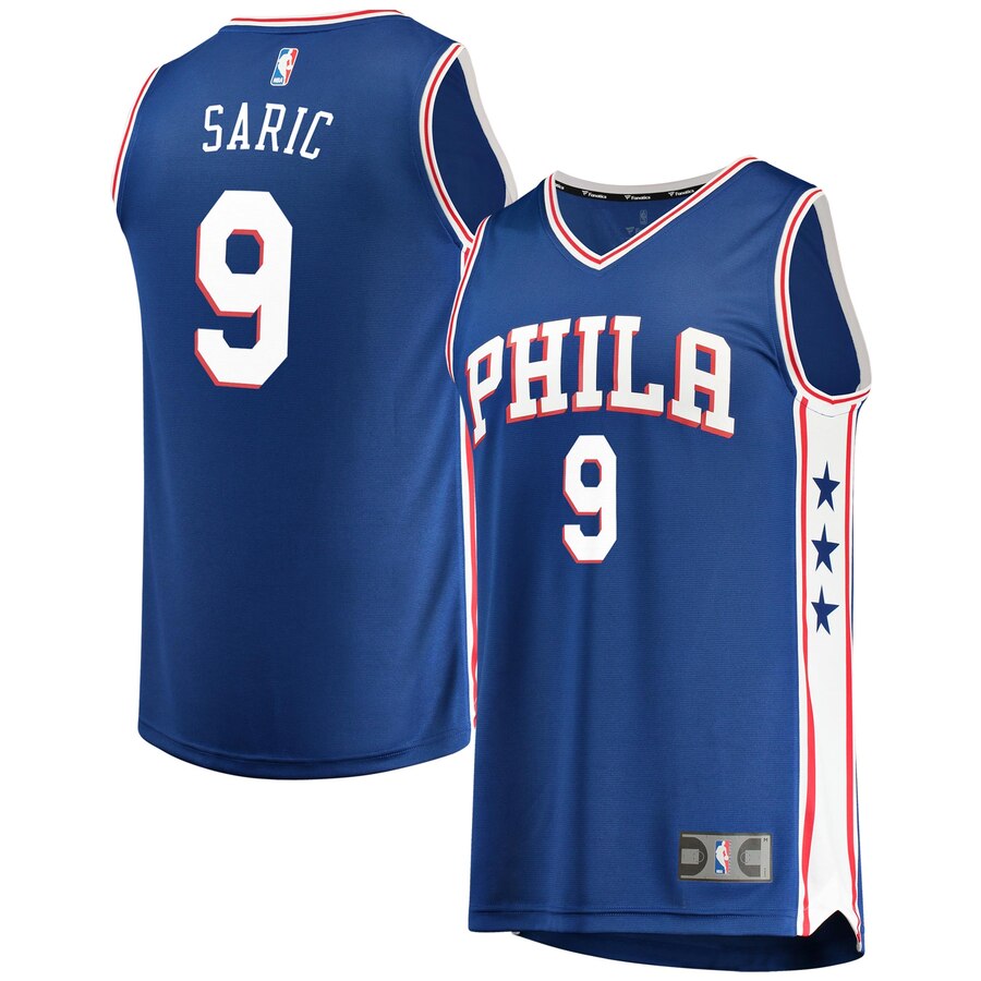 Dario Saric Philadelphia 76ers Fanatics Branded Youth Fast Break Replica Jersey Royal - Icon Edition