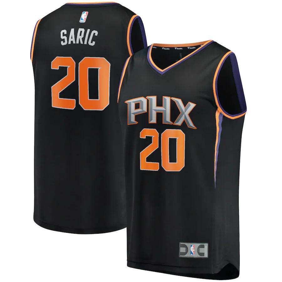 Dario Saric Phoenix Suns Fanatics Branded Fast Break Player Replica Jersey - Statement Edition - Black