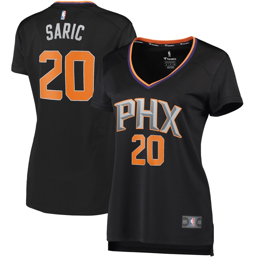 Dario Saric Phoenix Suns Fanatics Branded Women's Fast Break Player Replica Jersey - Statement Edition - Black