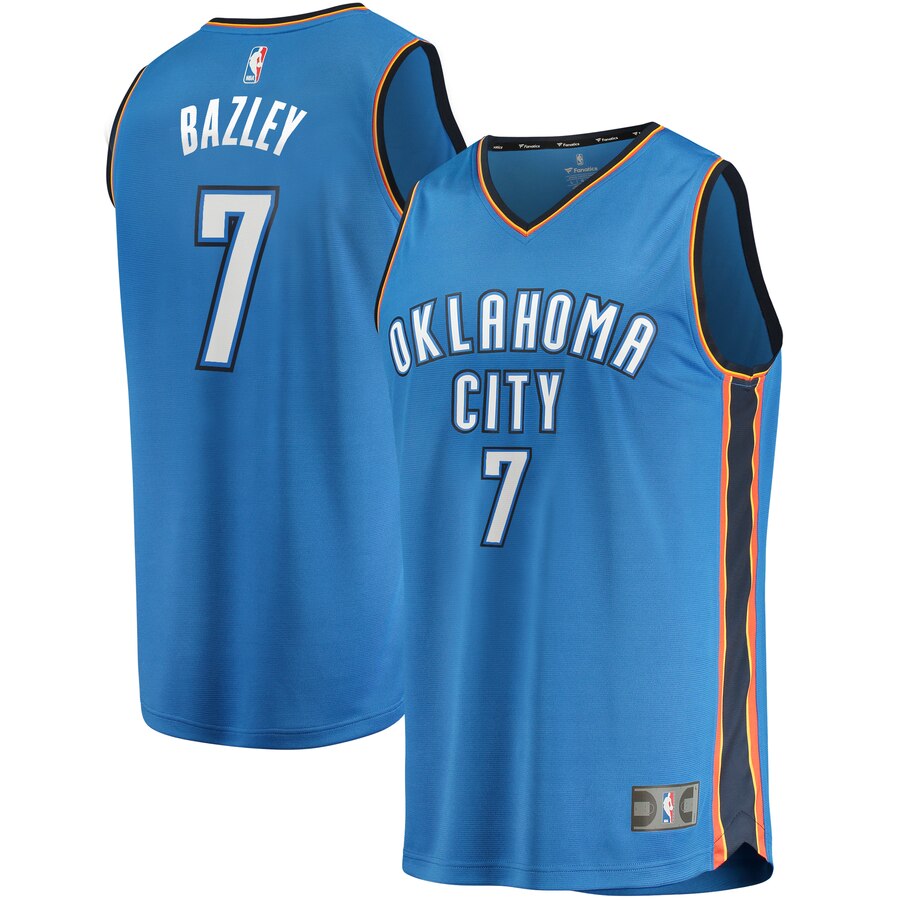 Darius Bazley Oklahoma City Thunder Fanatics Branded Fast Break Replica Jersey Blue - Icon Edition