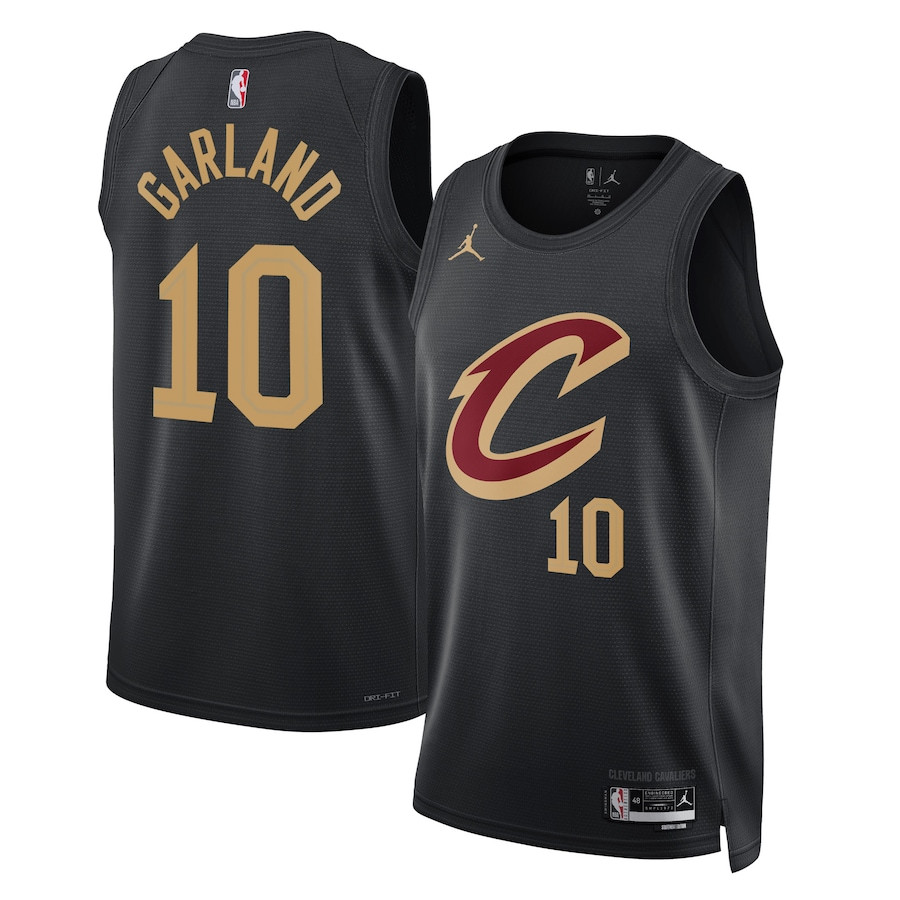 Darius Garland 10 Cleveland Cavaliers Unisex Swingman Jersey - Statement Edition - Black - JS660