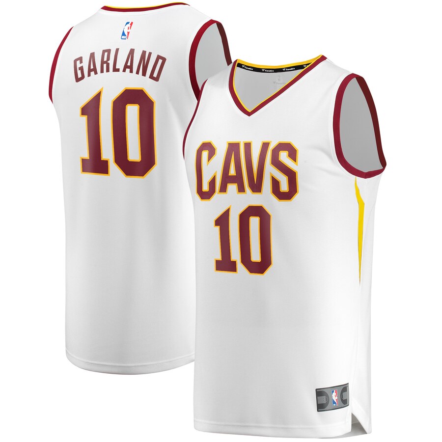 Darius Garland Cleveland Cavaliers Fanatics Branded Fast Break Replica Jersey White - Association Edition