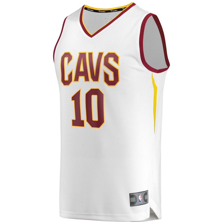 Alternative view of Darius Garland Cleveland Cavaliers Fanatics Branded Fast Break Replica Jersey White - Association Edition