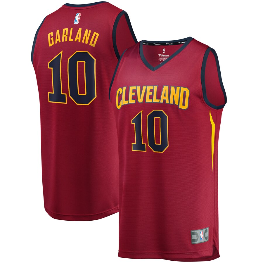 Darius Garland Cleveland Cavaliers Fanatics Branded Fast Break Replica Jersey Wine - Icon Edition