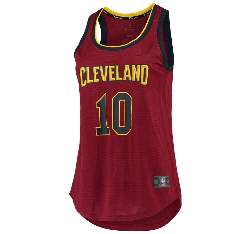 Alternative view of Darius Garland Cleveland Cavaliers Fanatics Branded Women's 2019/20 Fast Break Team Tank Jersey - Icon Edition - Wine