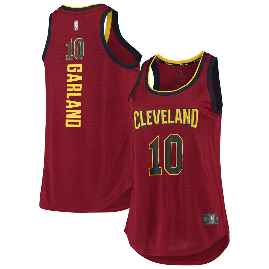 Darius Garland Cleveland Cavaliers Fanatics Branded Women's 2019/20 Fast Break Team Tank Jersey - Icon Edition - Wine