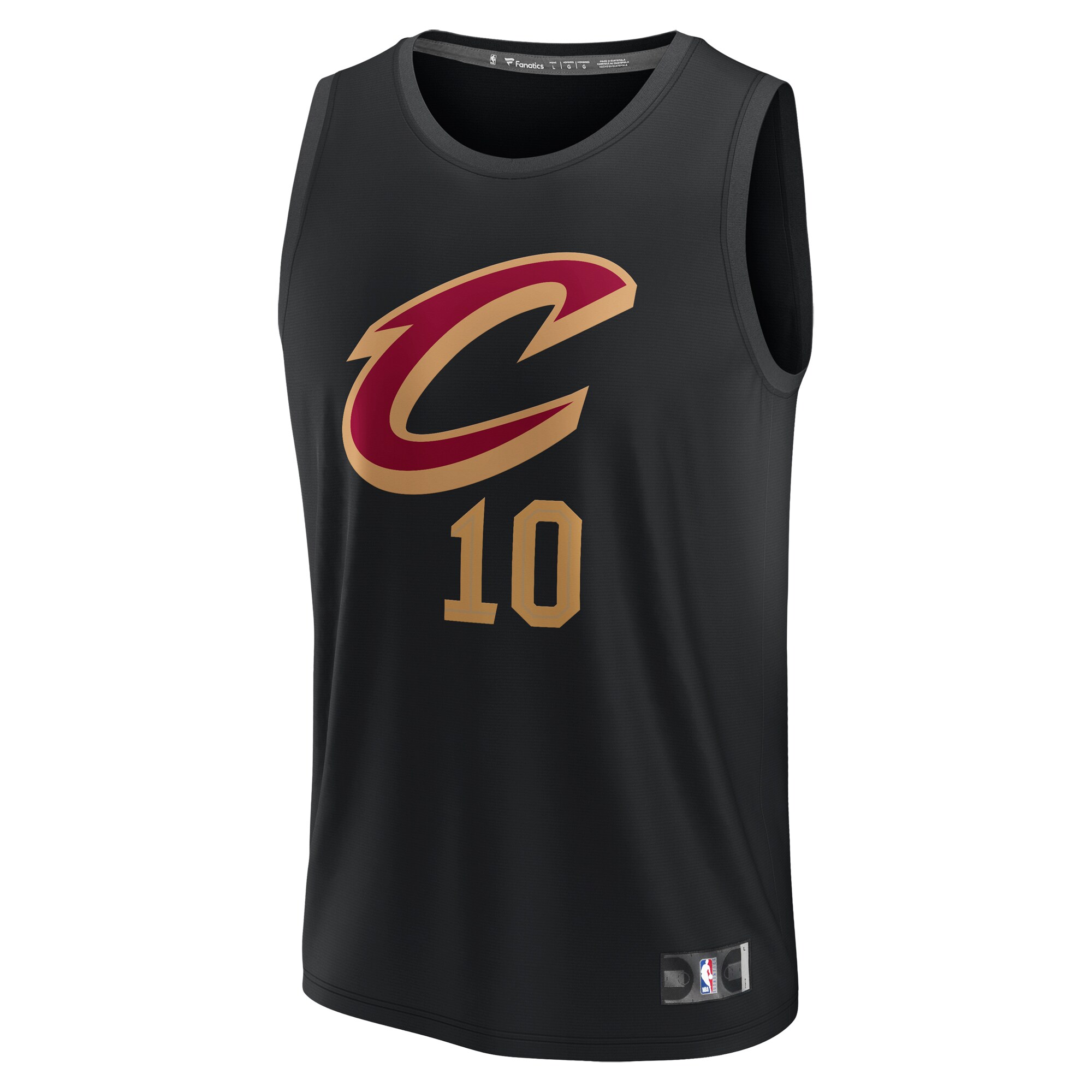 Alternative view of Darius Garland Cleveland Cavaliers Fanatics Youth Fast Break Replica Player Jersey - Statement Edition - Black