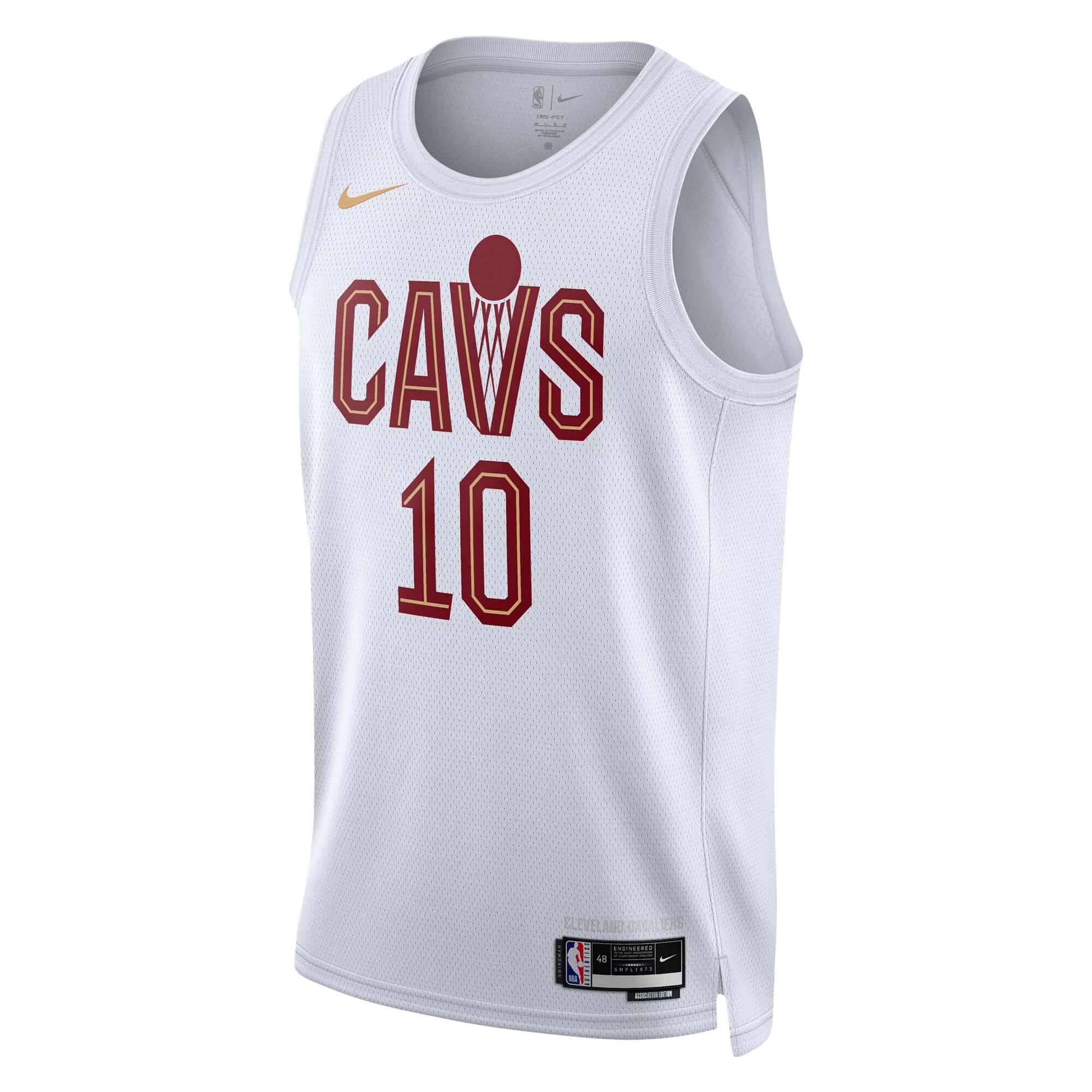 Alternative view of Darius Garland Cleveland Cavaliers Unisex Swingman Jersey - Association Edition - White