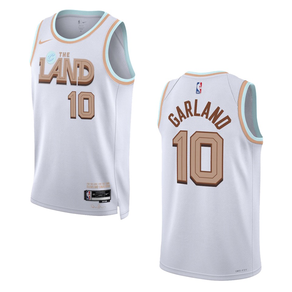 Darius Garland White City Edition 2022-23 Cleveland Cavaliers Swingman Jersey