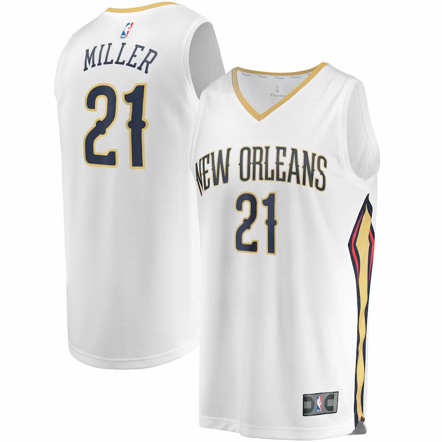Darius Miller New Orleans Pelicans Fanatics Branded Fast Break Player Replica Jersey - Association Edition - White