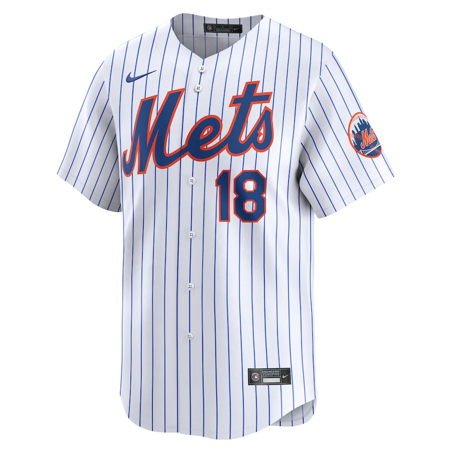 Alternative view of Darryl Strawberry 18 New York Mets Home Limited Player Men Jersey - White 