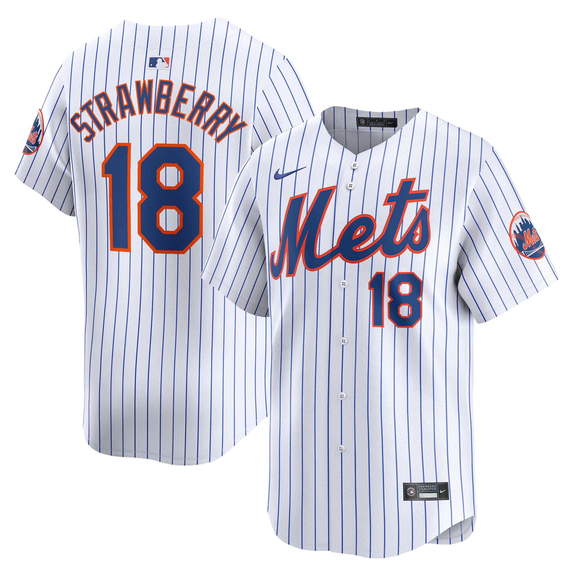 Darryl Strawberry New York Mets Home Limited Player Jersey - White