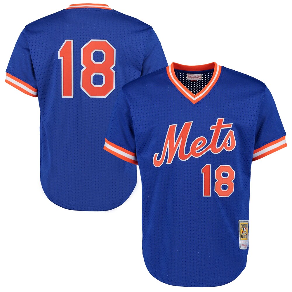 Darryl Strawberry New York Mets Mitchell & Ness Cooperstown Mesh Batting Practice Jersey – Royal