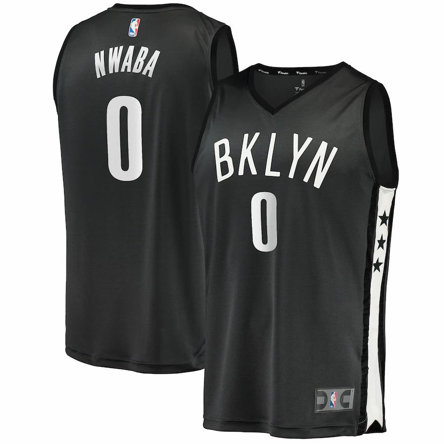 David Nwaba Brooklyn Nets Fanatics Branded Fast Break Player Jersey - Statement Edition - Charcoal
