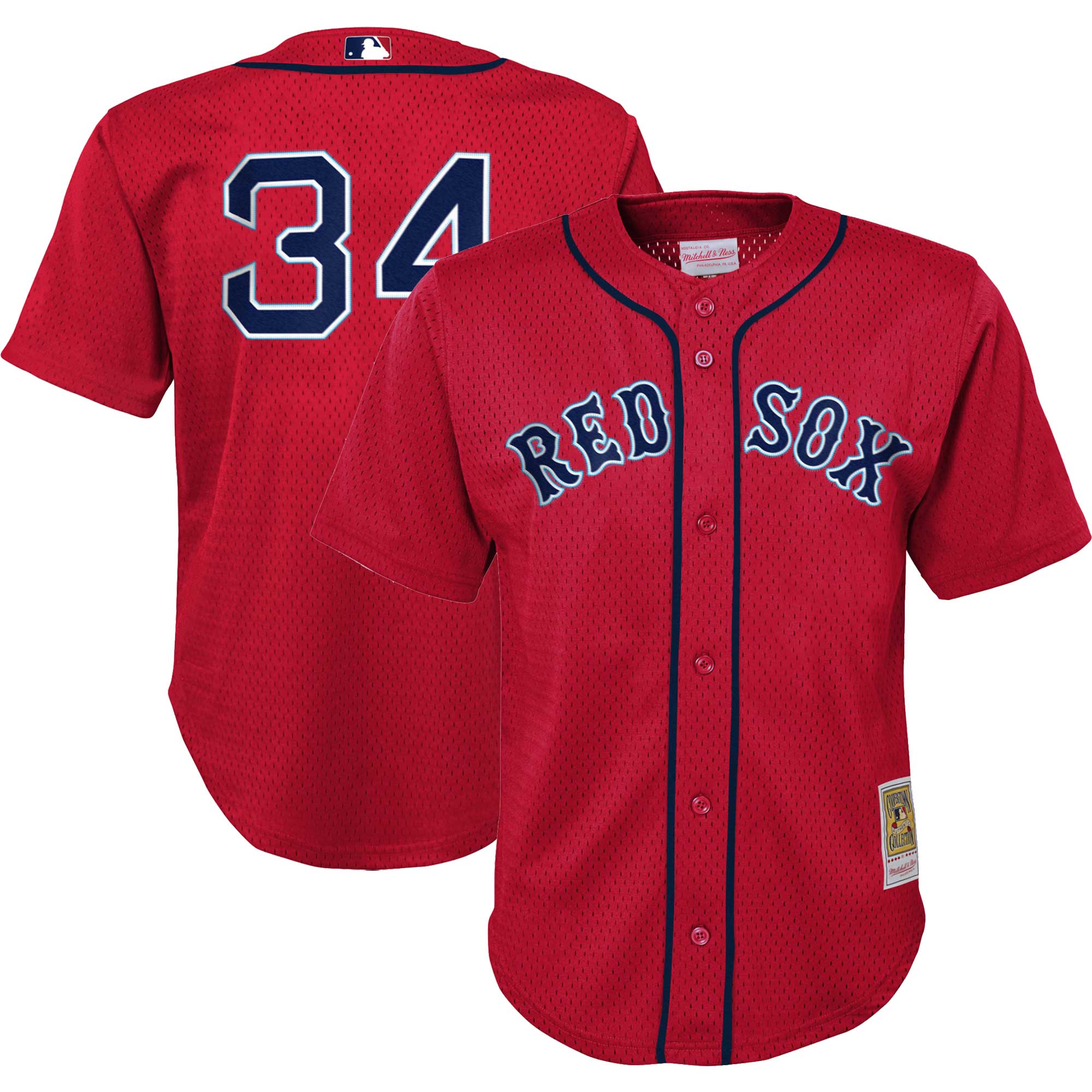 David Ortiz Boston Red Sox Mitchell & Ness Preschool Cooperstown CollectionÃƒâ€šÃ‚Â mesh Batting Practice Jersey - Red