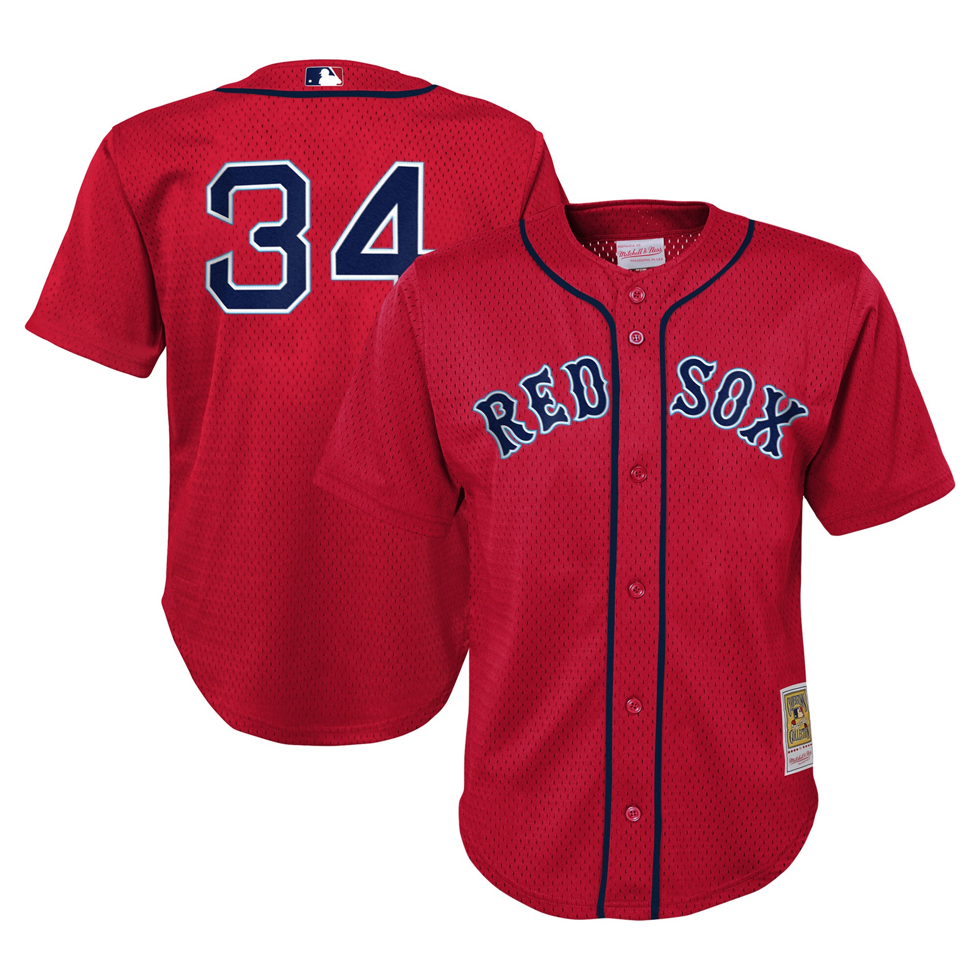 David Ortiz Boston Red Sox Mitchell & Ness Toddler Cooperstown CollectionÃƒâ€šÃ‚Â mesh Batting Practice Jersey - Red