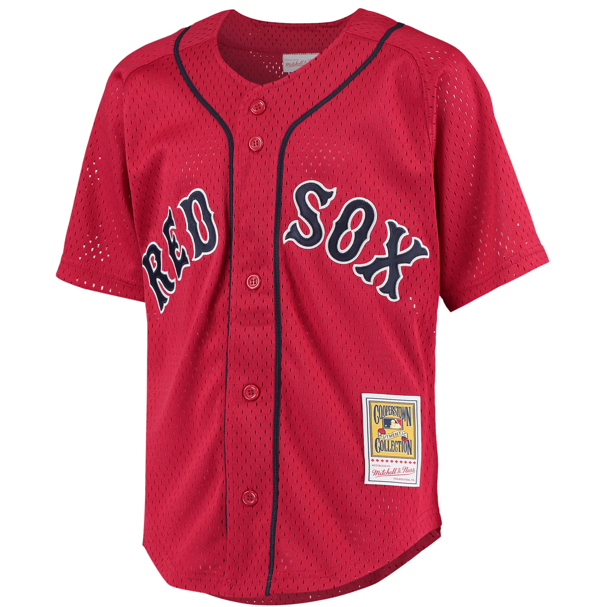 Alternative view of David Ortiz Boston Red Sox Mitchell & Ness Youth Cooperstown Collection Batting Practice Jersey - Red