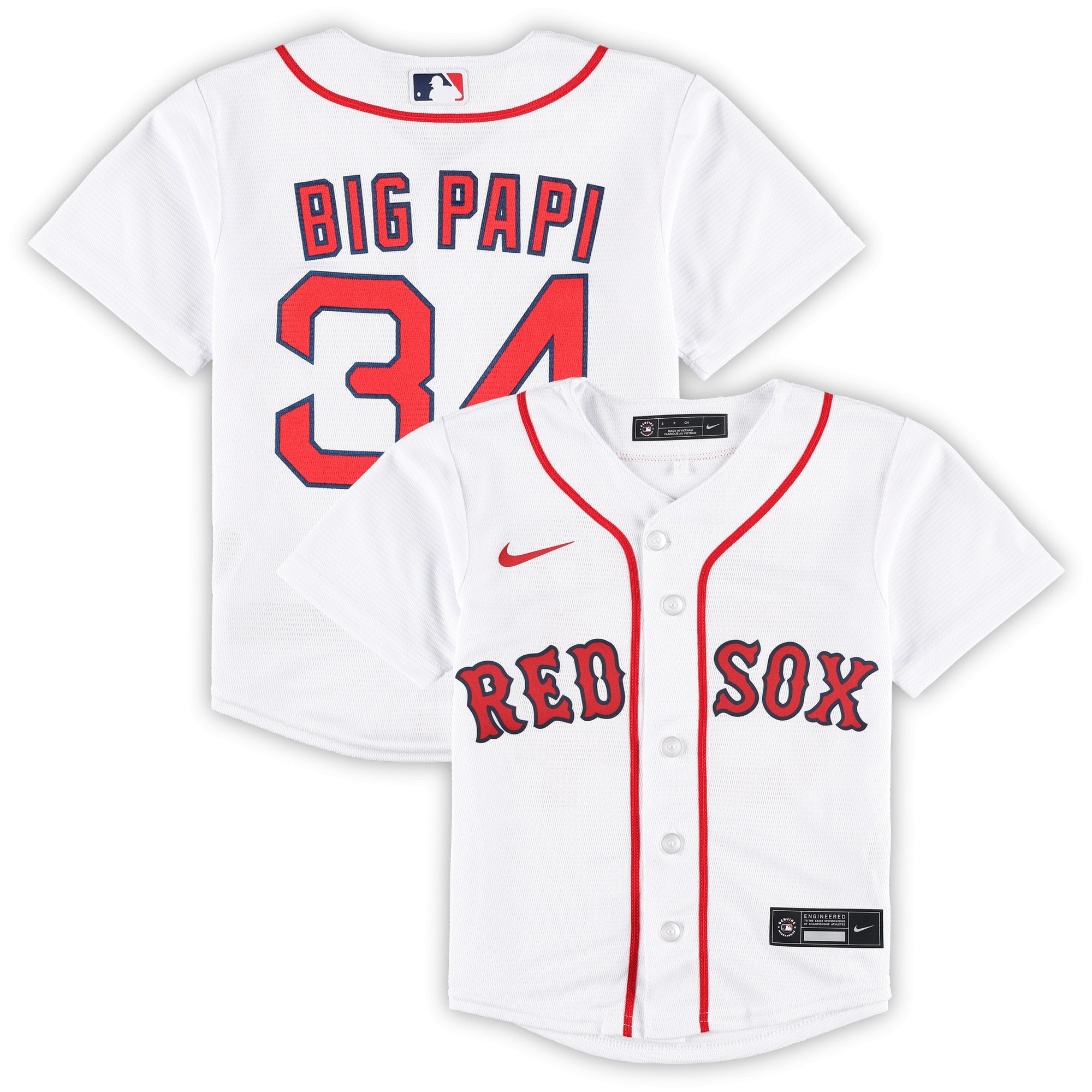 David Ortiz Boston Red Sox Preschool 2022 Hall Of Fame Replica Player Jersey - White