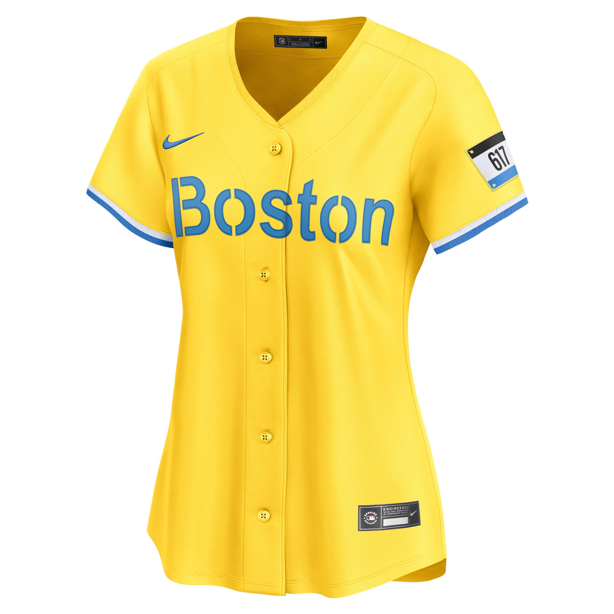 Alternative view of David Ortiz Boston Red Sox Women's City Connect Retired Player Jersey - Gold