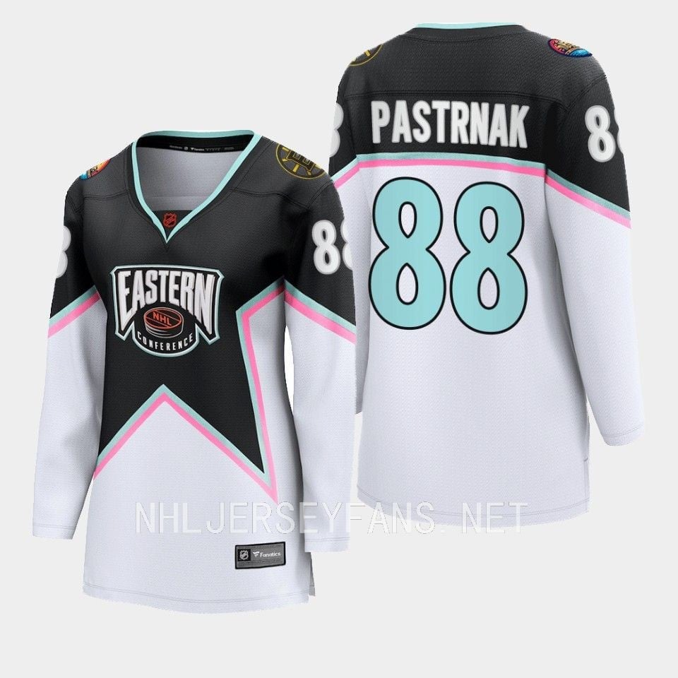 David Pastrnak 88 Boston Bruins Black 2023 All-Star Eastern Conference Jersey Women - JS935 