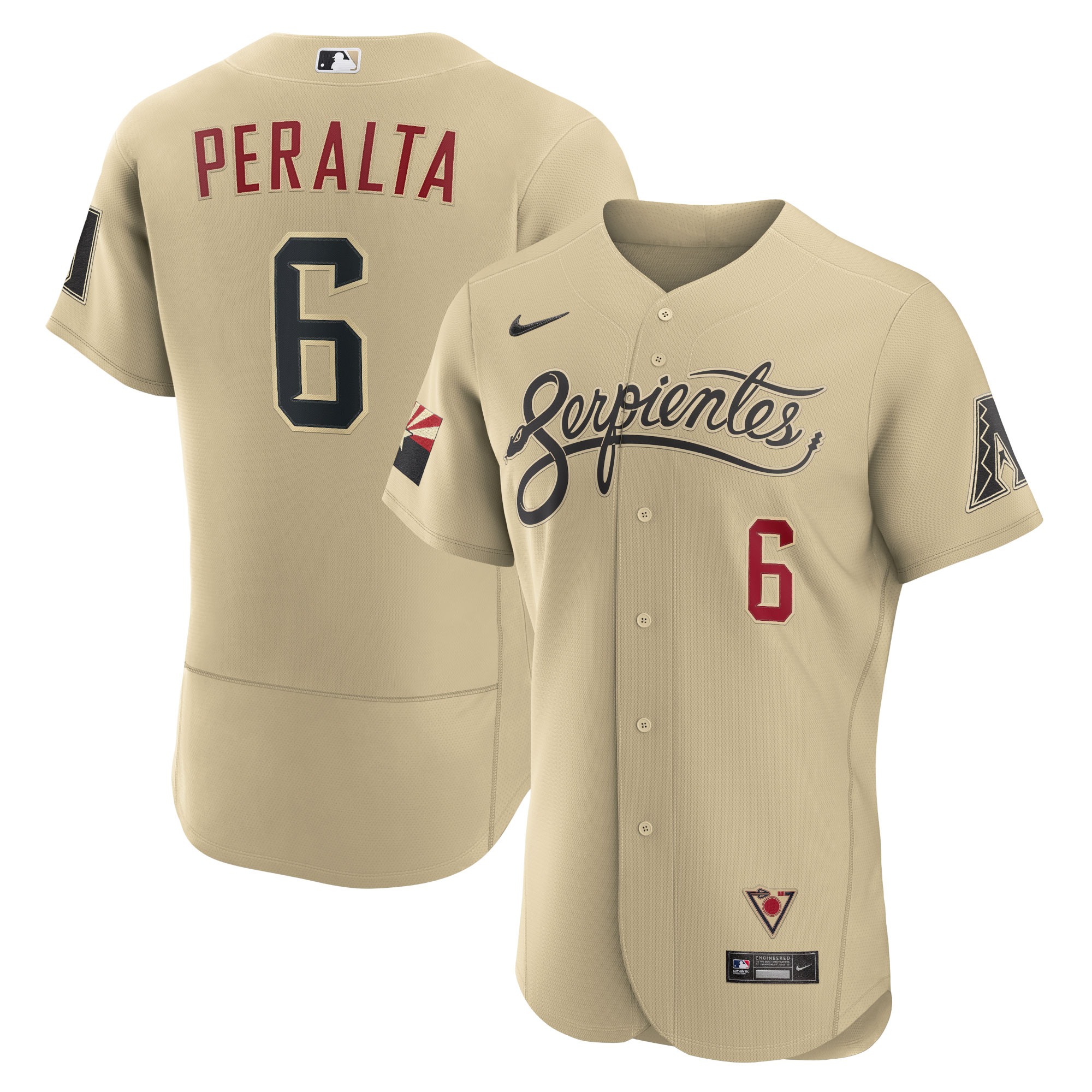 David Peralta Arizona Diamondbacks 2021 City Connect Authentic Player Jersey - Gold